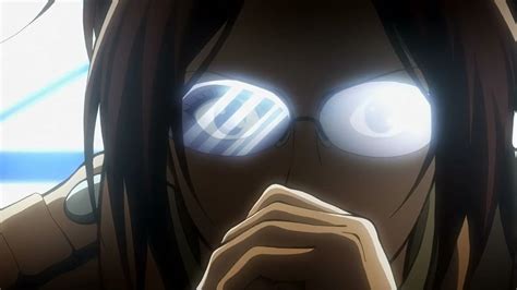 scary shiny glasses anime